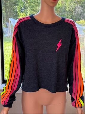 AVIATOR NATION BOLT EMBROIDERY CLASSIC CROPPED CREW SWEATSHIRT - RETAILS
$175.00